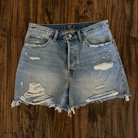 fitch high waisted shorts 